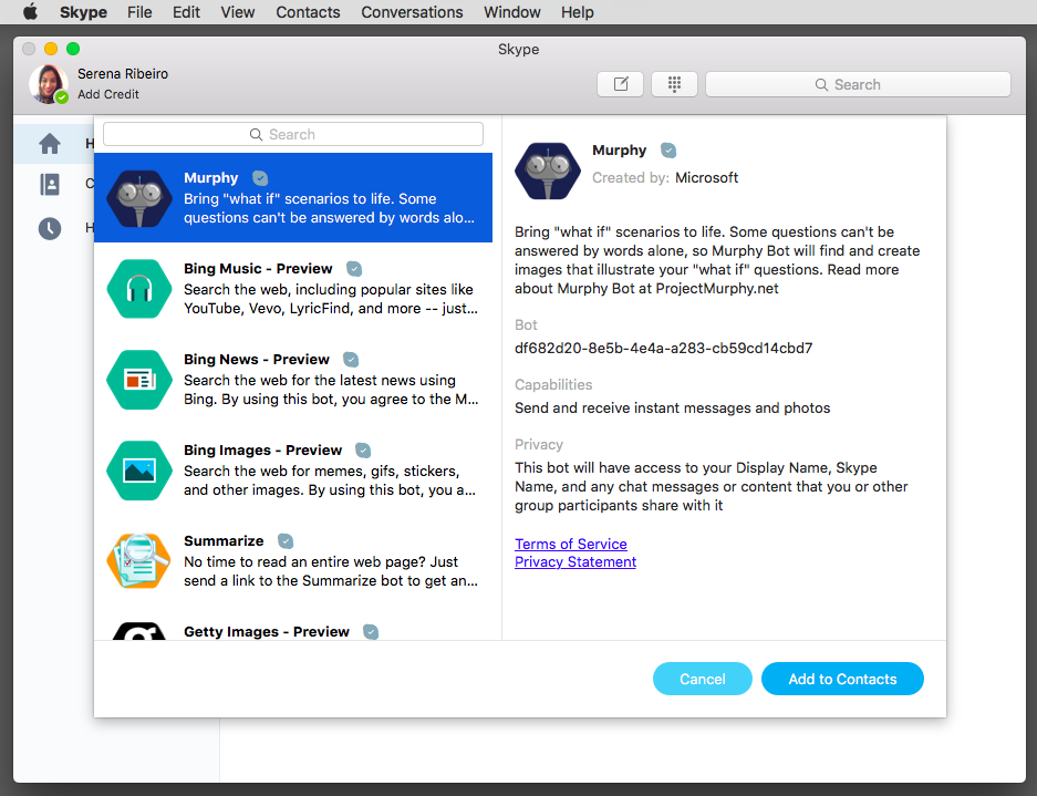 skype for mac see who is in chat